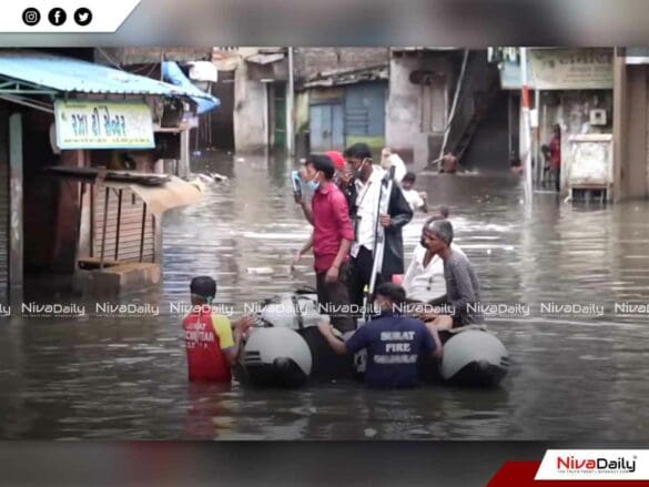 കനത്ത മഴയിൽ രാജ്യത്തെമ്പാടും നാശനഷ്ടങ്ങൾ