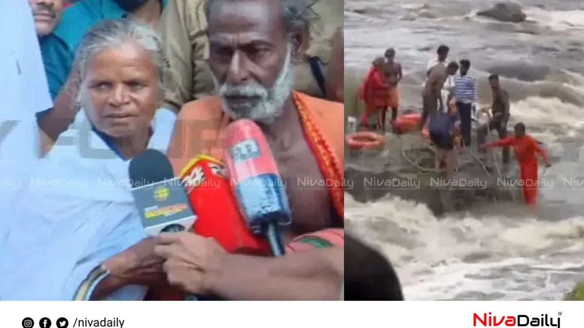 ചിറ്റൂർ പുഴയിൽ കുടുങ്ങിയ നാലുപേരെ സാഹസിക രക്ഷാപ്രവർത്തനത്തിലൂടെ രക്ഷപ്പെടുത്തി