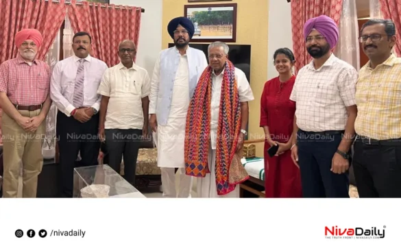 Punjab delegation Kerala CM meeting