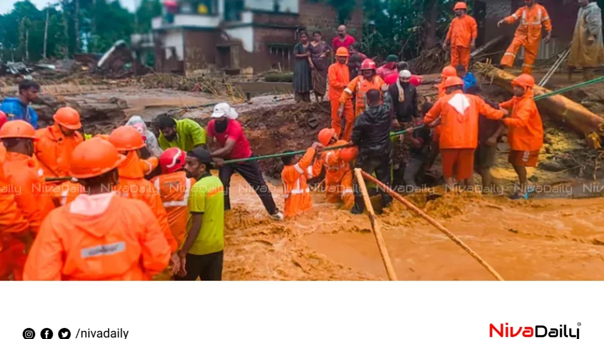 വയനാട് ഉരുൾപൊട്ടൽ: മരണസംഖ്യ 57 ആയി ഉയർന്നു, രക്ഷാപ്രവർത്തനം തുടരുന്നു