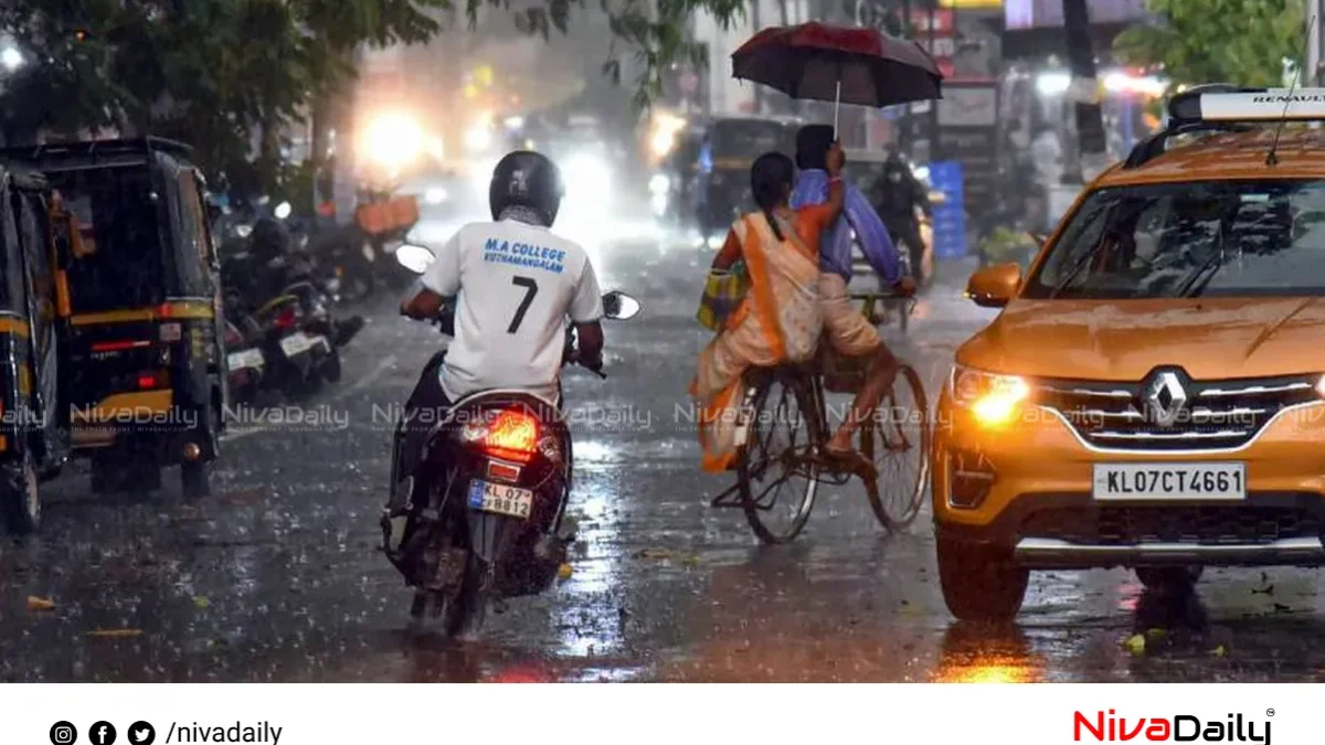 കേരളത്തിൽ കനത്ത മഴ തുടരും; ഒൻപത് ജില്ലകളിൽ മുന്നറിയിപ്പ്