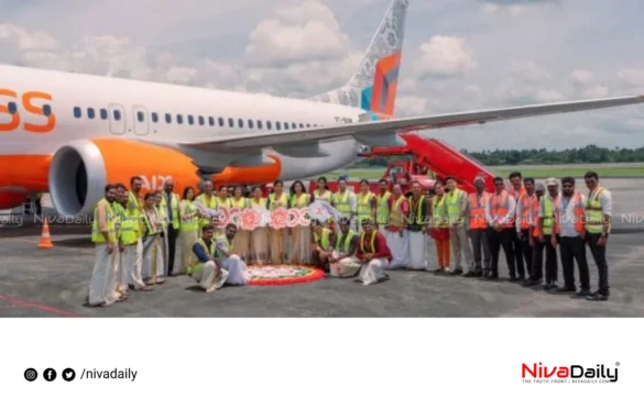 Air India Express Onam Kasavu aircraft