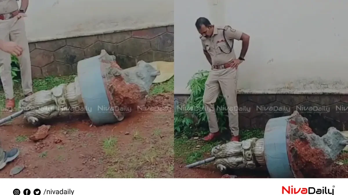 കാസർഗോഡ് സ്കൂളിൽ അശോക സ്തംഭം നീക്കം ചെയ്തതിൽ വിവാദം; പരാതി നൽകി