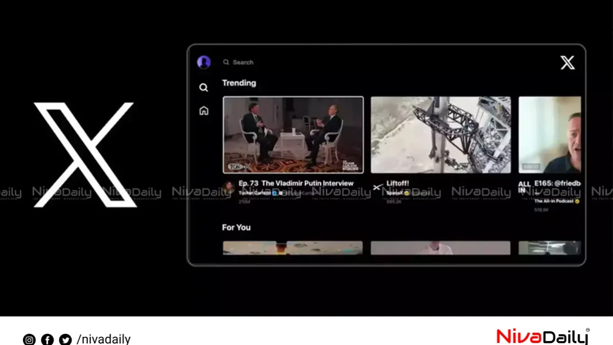 എക്സ് പ്ലാറ്റ്ഫോമിൽ പുതിയ വീഡിയോ സ്ട്രീമിങ് സേവനം ‘എക്സ് ടീവി’ അവതരിപ്പിച്ച് ഇലോൺ മസ്ക്