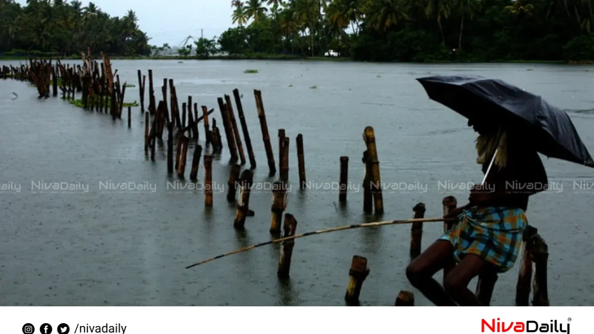 കേരളത്തിൽ ശക്തമായ മഴയ്ക്ക് സാധ്യത; ആറ് ജില്ലകളിൽ യെല്ലോ അലേർട്ട്