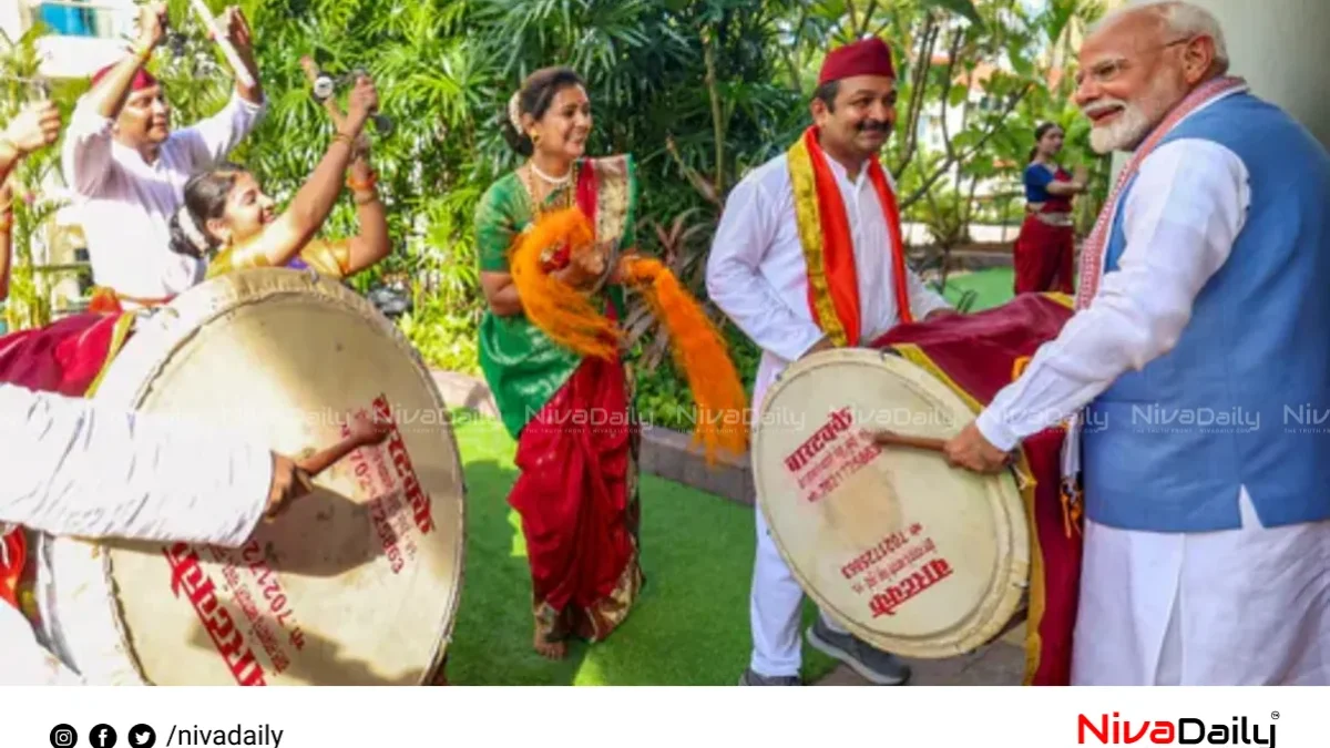 സിംഗപ്പൂരിൽ ഢോൽ കൊട്ടി പ്രധാനമന്ത്രി മോദി; ഇന്ത്യൻ പ്രവാസികൾ അമ്പരന്നു