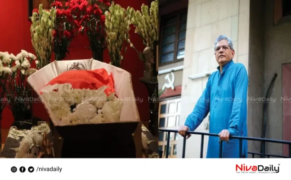 Sitaram Yechury final respects