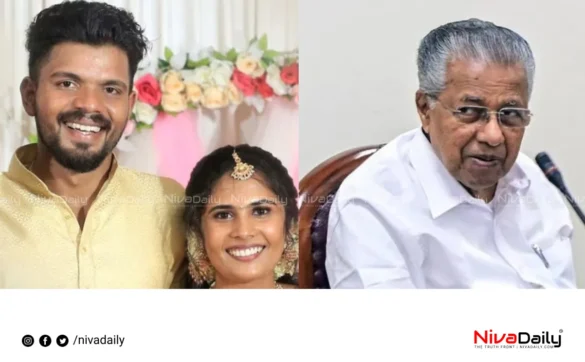 Pinarayi Vijayan condolences Jenson death Sruthi