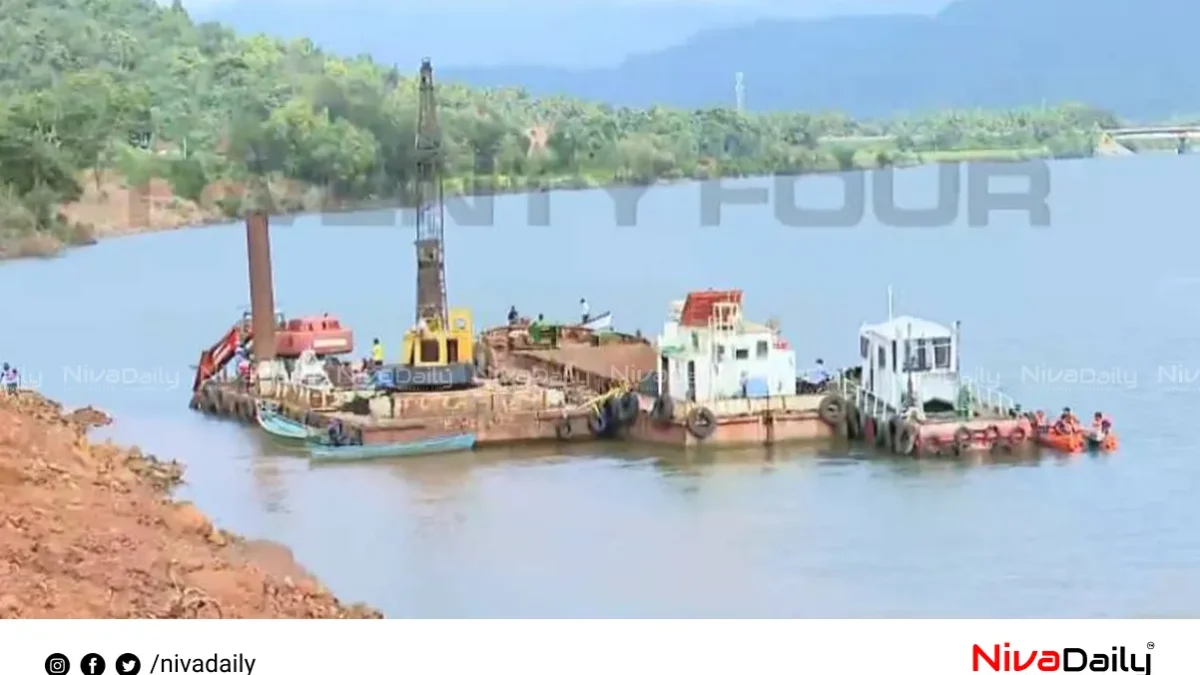 ഷിരൂർ മണ്ണിടിച്ചിൽ: ലോഹ സാന്നിധ്യം കണ്ടെത്തിയ സ്പോട്ടുകളിൽ തിരച്ചിൽ തുടരുന്നു